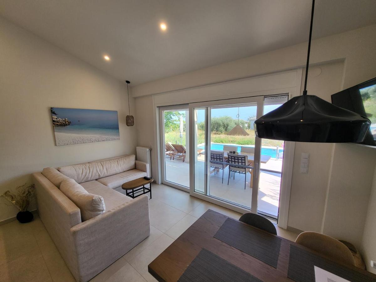 Casa O' - Moderne Villa Mit Grosser Terrasse Und Privatem Swimmingpool Σκάλα Ποταμιάς Εξωτερικό φωτογραφία