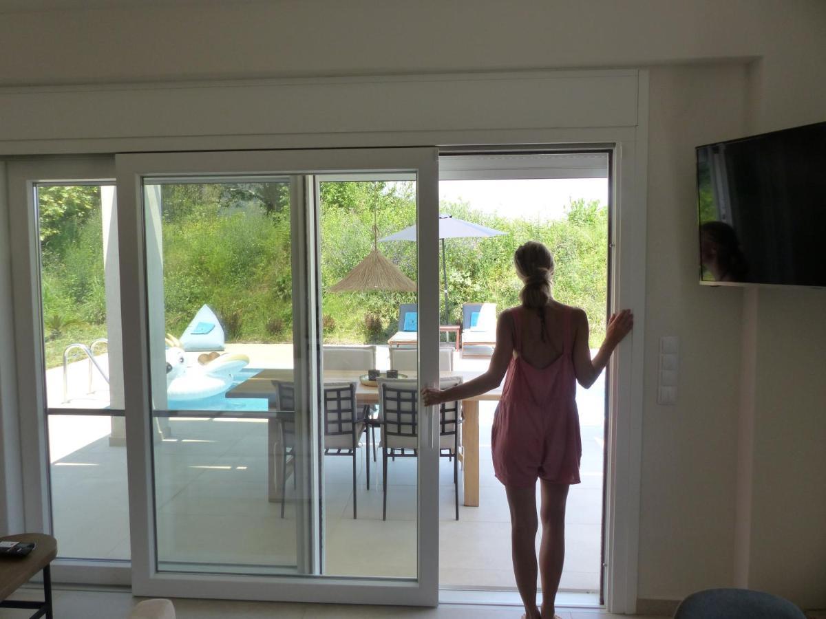 Casa O' - Moderne Villa Mit Grosser Terrasse Und Privatem Swimmingpool Σκάλα Ποταμιάς Εξωτερικό φωτογραφία