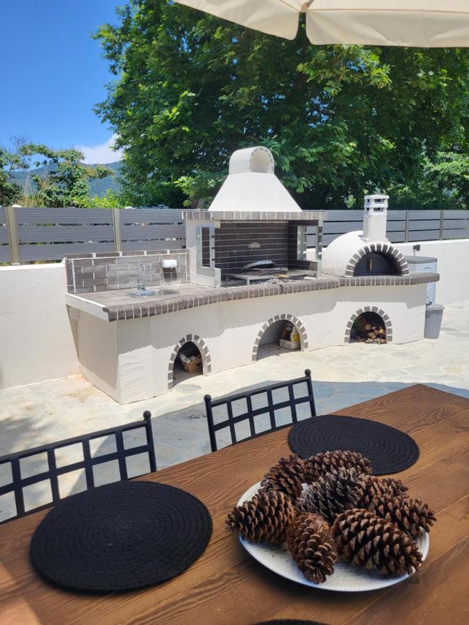 Casa O' - Moderne Villa Mit Grosser Terrasse Und Privatem Swimmingpool Σκάλα Ποταμιάς Εξωτερικό φωτογραφία